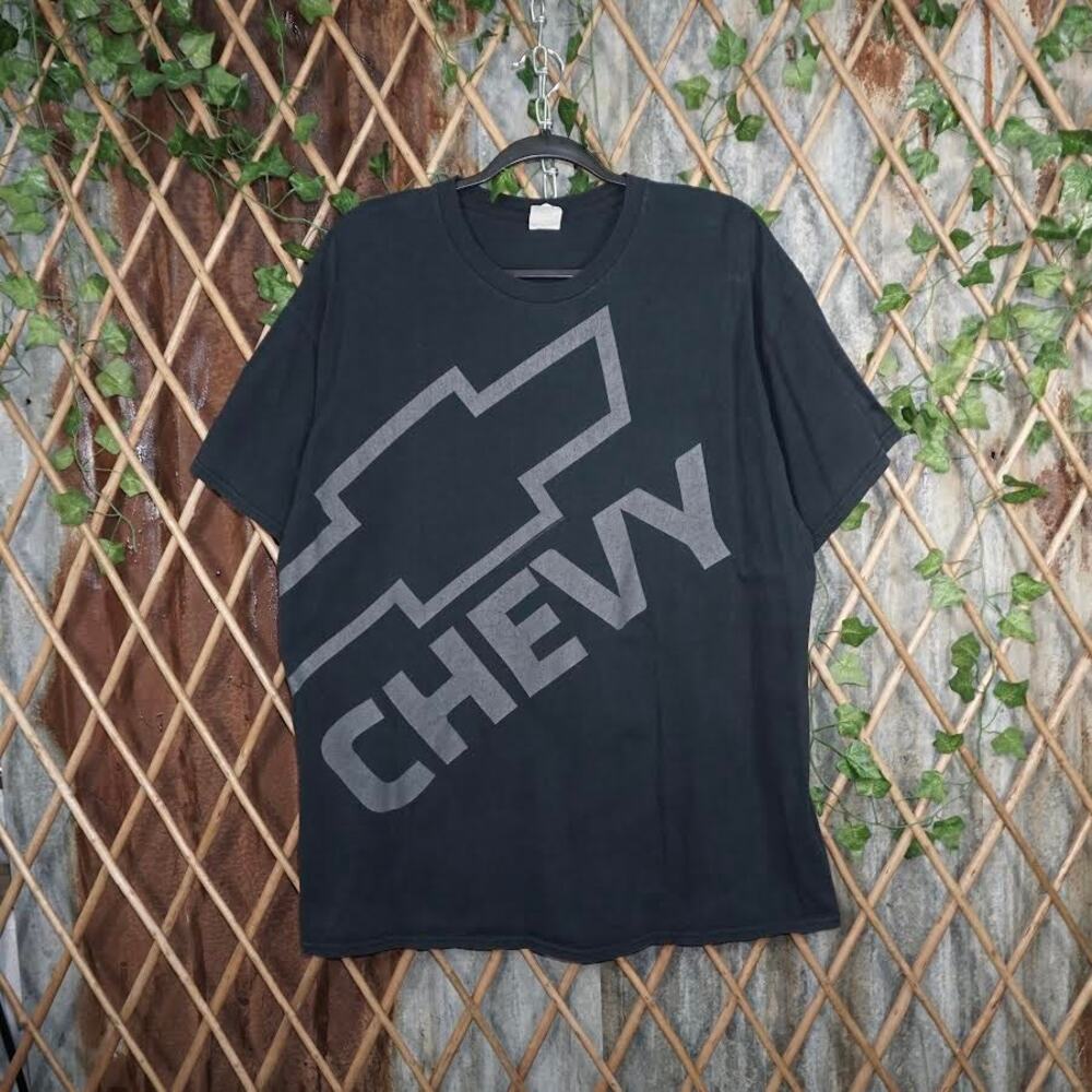 L - Vintage / Y2K Chevrolet Motors AOP Front Print Y2K Tee